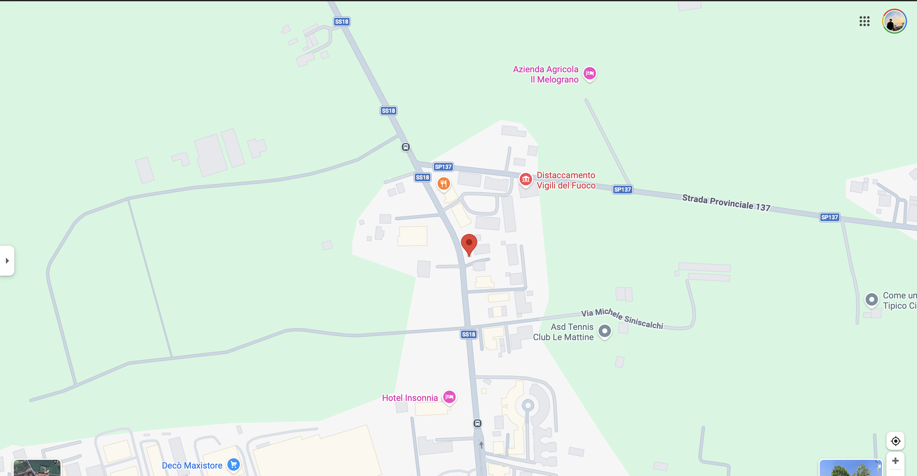 Mappa dello Studio Medico a Agropoli