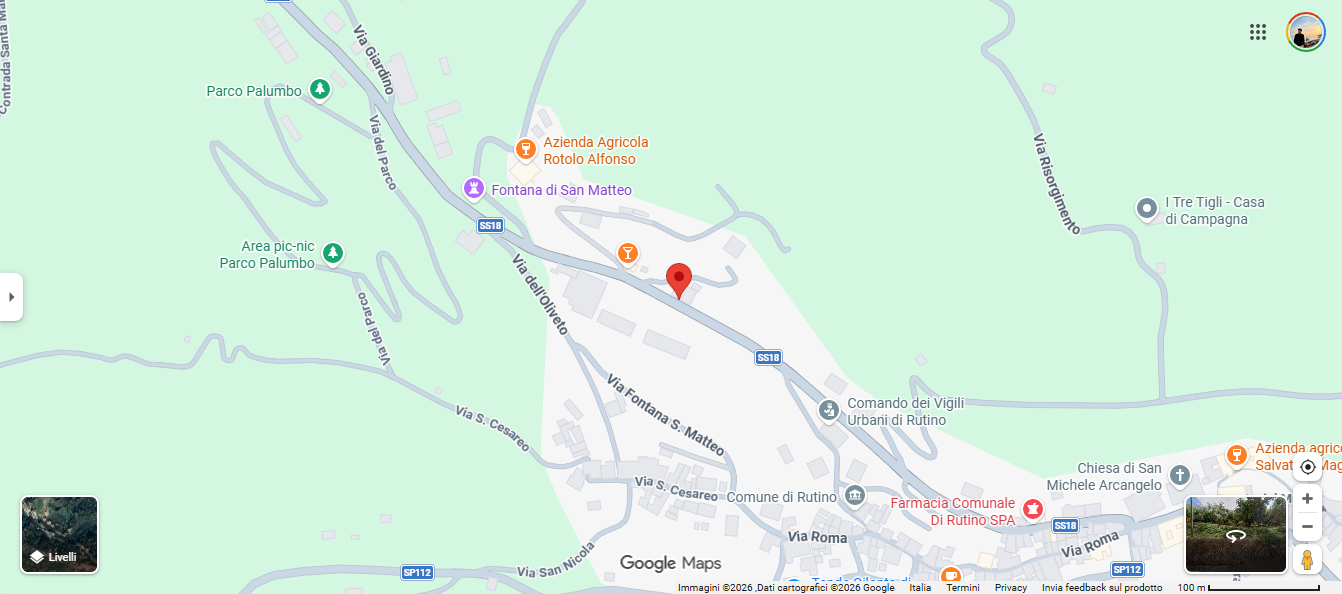 Mappa dello Studio Medico a Rutino